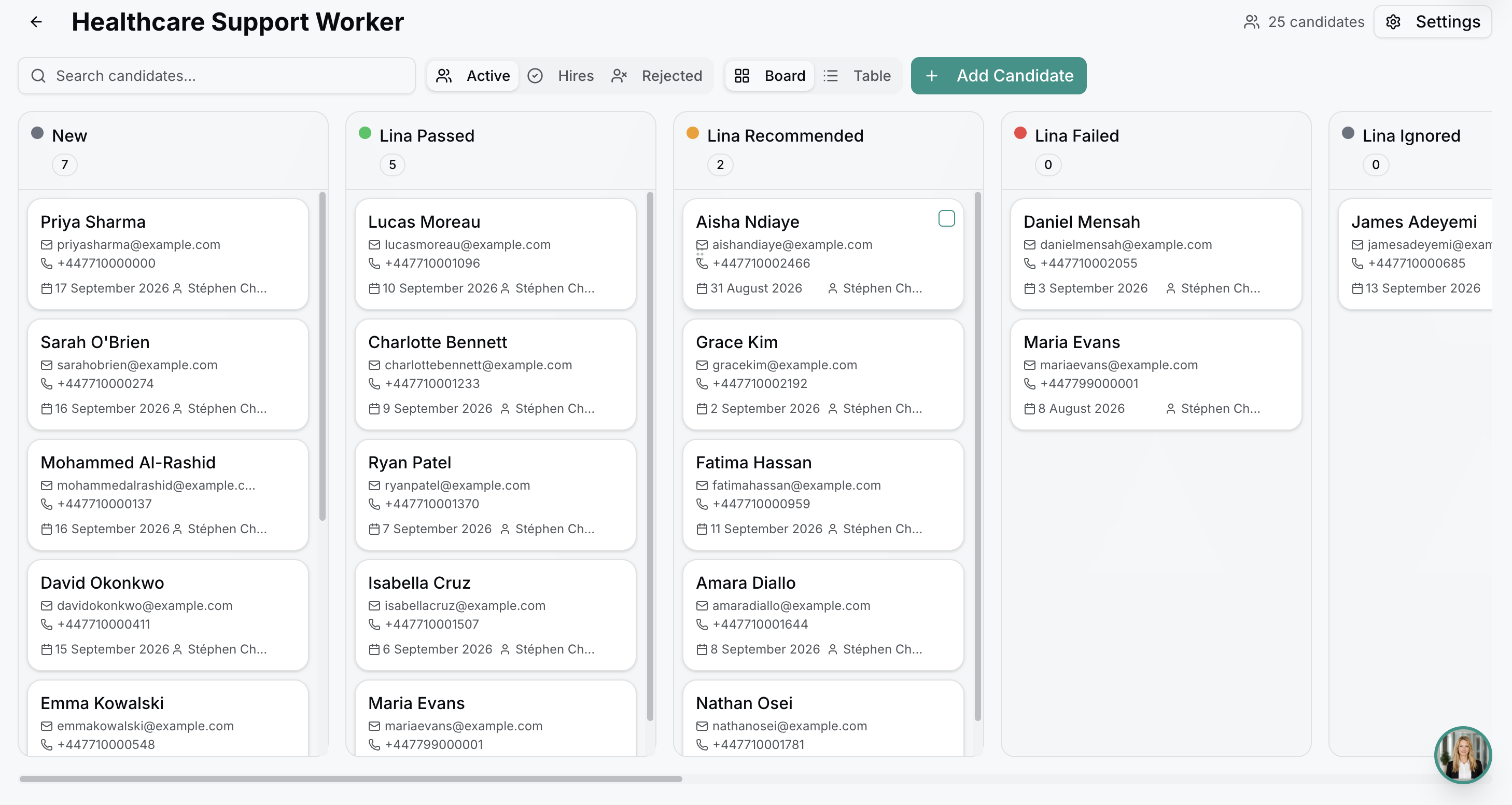 Kanban-Pipeline-Ansicht